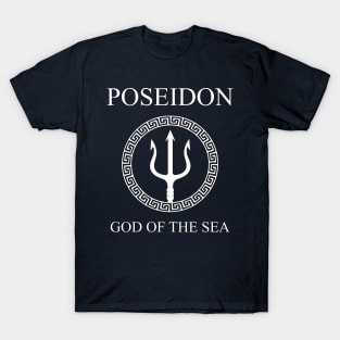 Poseidon Greek God of the Sea Trident T-Shirt